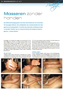 Link naar artikel in Schoonheidsspecialist over Masseren zonder Handen, juli 2010